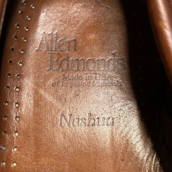 Allen Edmonds Nashua Leather Tassel Loafers Mens 9 D Black Brown Slip On Dress main image 8